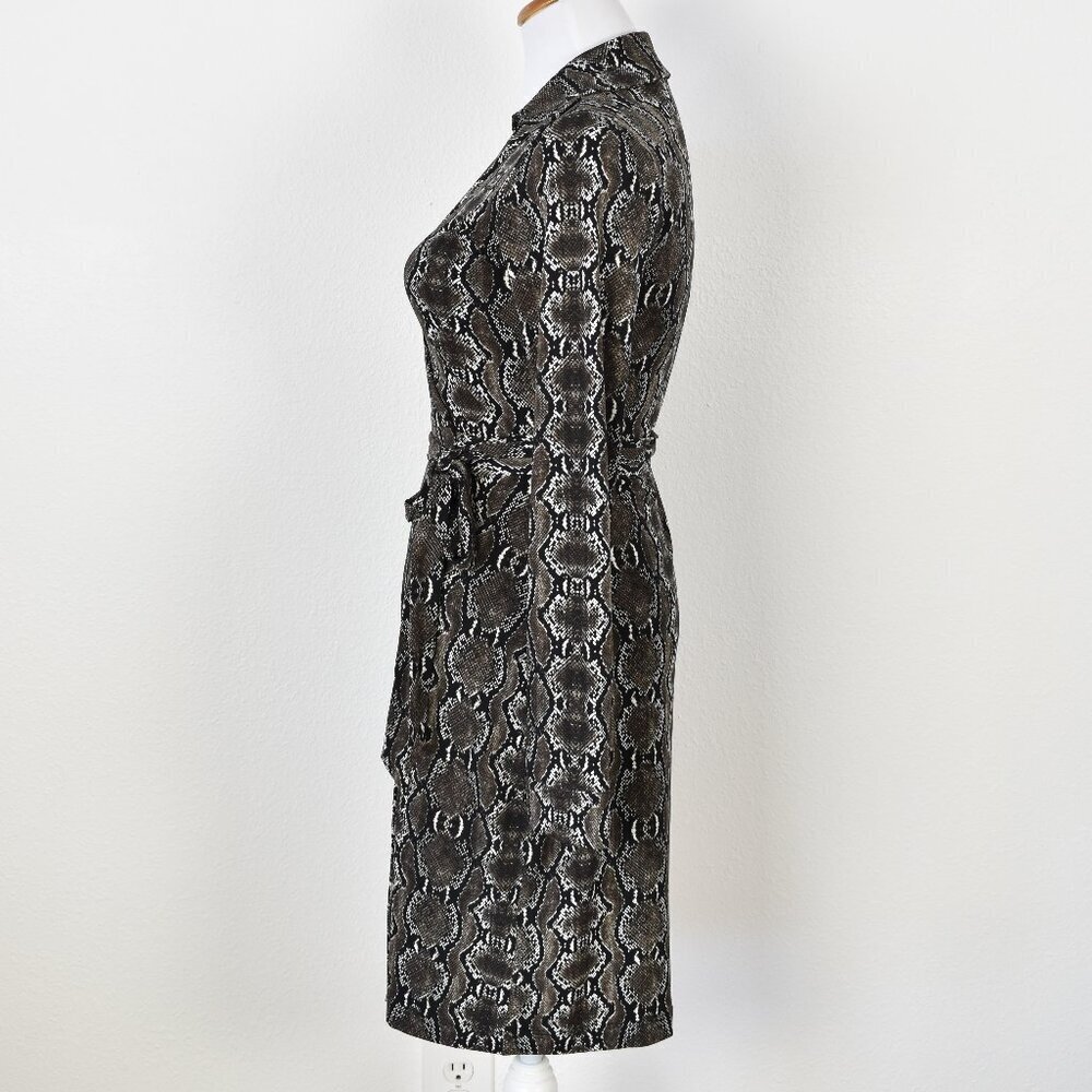 Calvin Klein Snake Print Wrap Dress - 2 - Picture 4 of 9